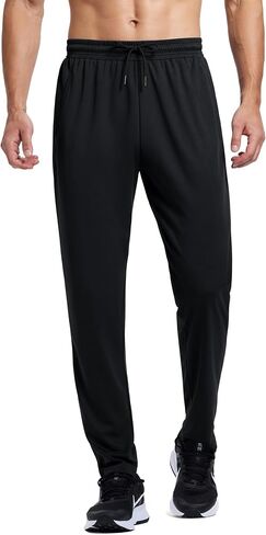Men's Sweatpants Athletic Workout Pants Lightweight Quick Dry Mesh Gym Running Lounge Pants with Pockets in Saudi Arabia