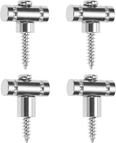 QWORK Guitar Roller String Retainers, 4 Pieces Alloy Chrome String Guides, Strings Trees Replacement (Silver) in Kuwait