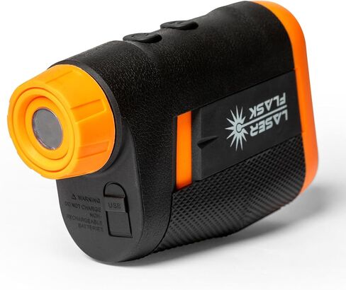 Laser Flask – Golf Flask Shaped Like a Rangefinder, 7oz High-Grade Plastic with Collapsible Funnel, Lightweight and Portable Drink Container – Fun Golf Accessory and Gift for Men in Saudi Arabia