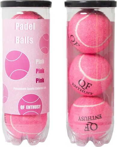 Pink Padel Balls, Tennis Balls, Suitable for Training, Matches & Practice Sessions in Saudi Arabia