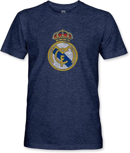 Real Madrid Crest Premium Vintage Soft Tri Blend T-Shirt in Saudi Arabia