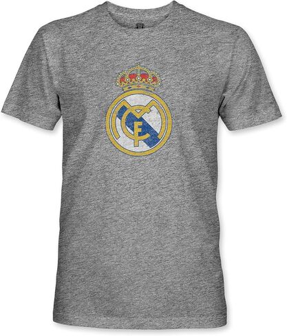 Real Madrid Crest Premium Vintage Soft Tri Blend T-Shirt in Saudi Arabia