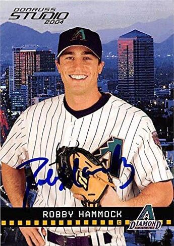 بطاقة بيسبول موقعة من روبي هاموك (Arizona Diamondbacks، FT) 2004 Donruss Studio # 12 - بطاقات البيسبول الموقعة in Saudi Arabia