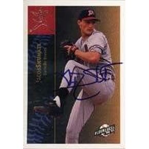 جاكوب شوميت دانفيل بريفز - شركة Braves Affiliate 1994 Fleer Excel بطاقة موقعة - بطاقة دوري ثانوية. يأتي هذا المنتج مع شهادة الأصالة من Autograph-Sports. موقعة - البيسبول in Kuwait