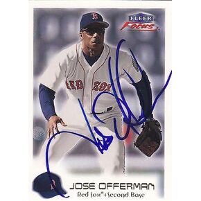 Jose Offerman Signed Card W/COA Red Sox Fleer Focus in Saudi Arabia
