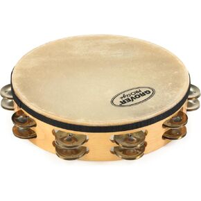 Grover Pro Percussion P-T2/GS Protégé Tambourine with German Silver Jingles - 10 inch in Saudi Arabia