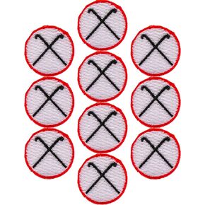 بقع جائزة الهوكي المطرزة على الحديد على الهوكي الميداني، قطرها 1 بوصة in Kuwait