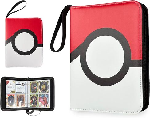 440 Pockets Card Binder, Portable Trading Card Binder with 55 Removable Sleeves, Waterproof Card Holder Album, Card Bunder with Zipper in Saudi Arabia