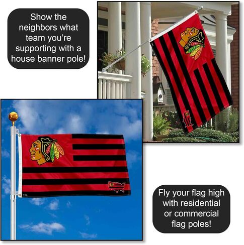 WinCraft Chicago Blackhawks American Nation 3x5 Flag in Saudi Arabia