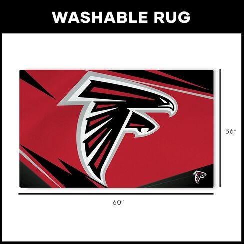 Northwest The Company NFL Washable Rug, 36" x 60", Shredder, Team Colors (Denver Broncos) in Kuwait