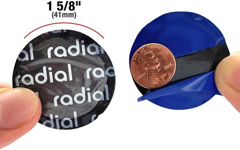 Radial Tire Patches | Strong Adhesive (1 5/8" (50 Pcs Pack)) 41mm in Saudi Arabia