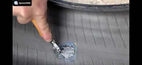 Radial Tire Patches | Strong Adhesive (1 5/8" (50 Pcs Pack)) 41mm in Saudi Arabia