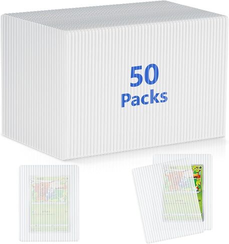 DEDC 100 Packs Trading Card Shipping Protectors Black, Card Protector Shipping for Top Loaders, Soft Card Sleeves and Semi-Rigid Card Holder, Trading Card Shipping Supplies, Card Grading Essential in Saudi Arabia