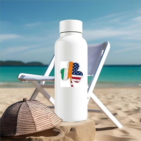 Shamrock Ireland USA Irish American Flag Decal Sticker (2 Inch) in Saudi Arabia