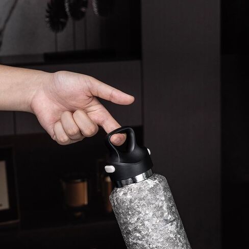 Boundless Voyage Titanium Vacuum Water Bottle Double-Walled Insulated Cup Lightweight and Leak-Proof Travel Outdoor Office School Sport Bottle (600ml silver) in Saudi Arabia