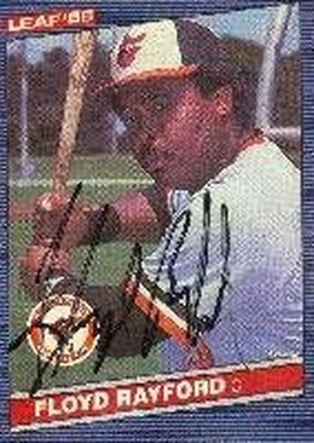 Floyd Rayford Baltimore Orioles 1986 Leaf Autographed Card. This item comes with a certificate of authenticity from Autograph-Sports. Autographed - Autographed Baseball Cards in Saudi Arabia