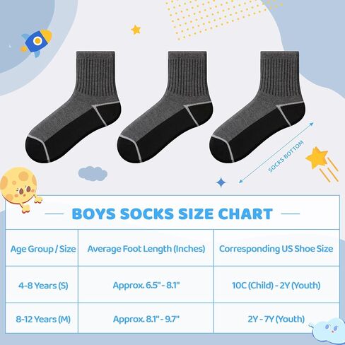 Boys Crew Socks 30 Pairs Bulk Pack - Athletic Sock For Little Boys 4-12 Years, Breathable Thin Black/White Kids Sock in Saudi Arabia