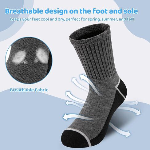 Boys Crew Socks 30 Pairs Bulk Pack - Athletic Sock For Little Boys 4-12 Years, Breathable Thin Black/White Kids Sock in Saudi Arabia