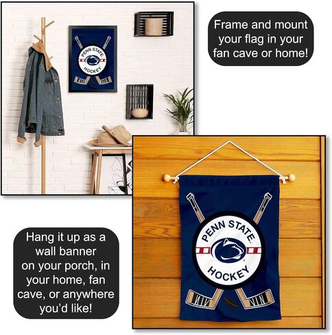 Penn State Hockey Garden Flag and Yard Banner in Saudi Arabia