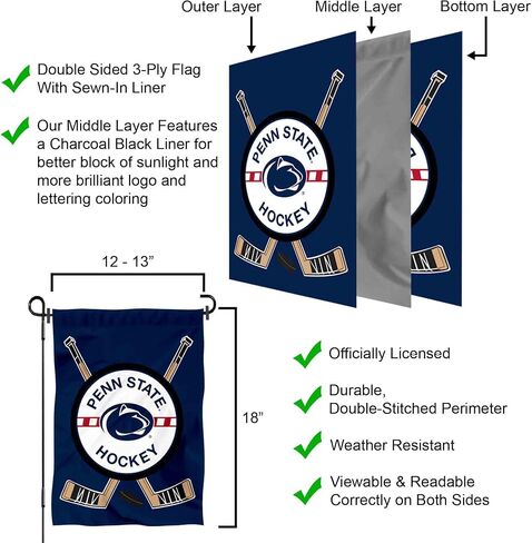 Penn State Hockey Garden Flag and Yard Banner in Saudi Arabia