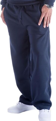 Yasumond Men's Fleece-Lined Athletic Sweatpants Basic Drawcord Running Pants with 2 Side Pockets Casual Sweatpants in Saudi Arabia