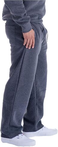 Yasumond Men's Fleece-Lined Athletic Sweatpants Basic Drawcord Running Pants with 2 Side Pockets Casual Sweatpants in Saudi Arabia