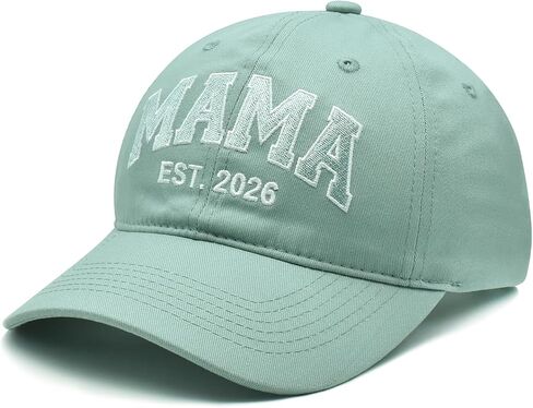 Mama EST 2026 Hat, Mother's Day Birthday Gifts for New Mom, Adjustable Embroidered Mama Baseball Cap for Women in Saudi Arabia