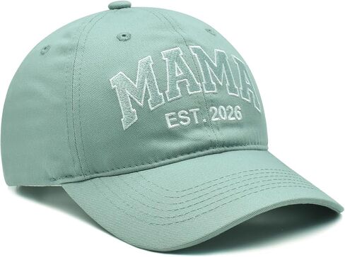 Mama EST 2026 Hat, Mother's Day Birthday Gifts for New Mom, Adjustable Embroidered Mama Baseball Cap for Women in Saudi Arabia