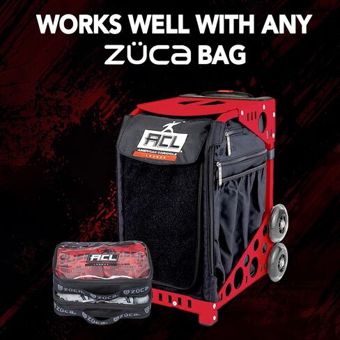 ZÜCA Cornhole ACL Pro and Sport Pouch - Cornhole Bag Utility Pouch - Fits 4 Cornhole Bean Bags - Durable Ballistic Nylon with Clear Vinyl Lining - Fit Handles of Cornhole Bag Carry Case in Saudi Arabia