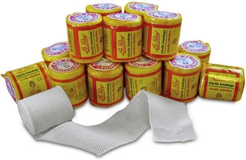 Mexican Boxing Hand Wraps, 2 Inch x 5.5 Yards, White Elastic Bandages, 24 Pack in Saudi Arabia