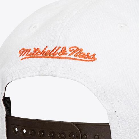 قبعة Mitchell & Ness SD San ​​Diego Padres Cooperstown Waverunner Snapback، قبعة قابلة للتعديل باللون الأبيض والبني in Saudi Arabia