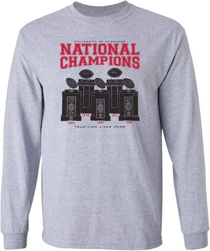 CornBorn Nebraska Long Sleeve Shirt - Cornhuskers Long Sleeve Tshirts - Pick Your Design in Saudi Arabia