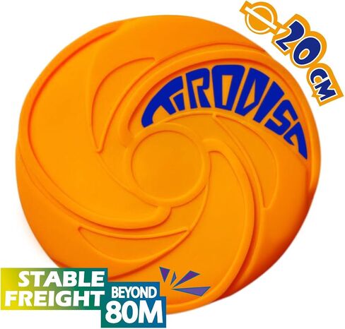AMAZING TOYZ Tirodisc Frisbee 2-Pack- 20cm Easy Catch Foldable Pocket Flying Disc, Soft Silicone for Kids/Adults Beginner, Waterproof Beach Pool Outdoor Gift Age3+ in Saudi Arabia