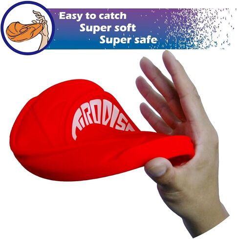 AMAZING TOYZ Tirodisc Frisbee 2-Pack- 20cm Easy Catch Foldable Pocket Flying Disc, Soft Silicone for Kids/Adults Beginner, Waterproof Beach Pool Outdoor Gift Age3+ in Saudi Arabia