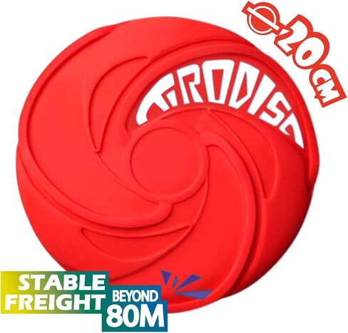 AMAZING TOYZ Tirodisc Frisbee 2-Pack- 20cm Easy Catch Foldable Pocket Flying Disc, Soft Silicone for Kids/Adults Beginner, Waterproof Beach Pool Outdoor Gift Age3+ in Saudi Arabia