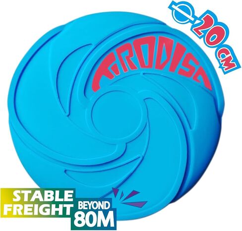 AMAZING TOYZ Tirodisc Frisbee 2-Pack- 20cm Easy Catch Foldable Pocket Flying Disc, Soft Silicone for Kids/Adults Beginner, Waterproof Beach Pool Outdoor Gift Age3+ in Saudi Arabia
