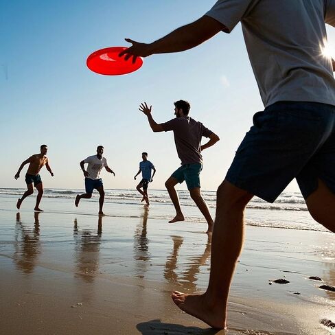 AMAZING TOYZ Tirodisc Frisbee 2-Pack- 20cm Easy Catch Foldable Pocket Flying Disc, Soft Silicone for Kids/Adults Beginner, Waterproof Beach Pool Outdoor Gift Age3+ in Saudi Arabia