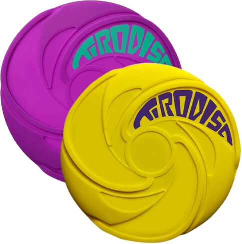 مذهلة TOYZ Tirodisc الفريسبي 2-حزمة - 20 سم قرص طائر جيب قابل للطي سهل الإمساك، سيليكون ناعم للأطفال / البالغين المبتدئين، مقاوم للماء على الشاطئ وحمام السباحة في الهواء الطلق هدية لعمر 3 سنوات فما فوق in Kuwait