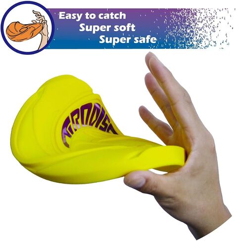 مذهلة TOYZ Tirodisc الفريسبي 2-حزمة - 20 سم قرص طائر جيب قابل للطي سهل الإمساك، سيليكون ناعم للأطفال / البالغين المبتدئين، مقاوم للماء على الشاطئ وحمام السباحة في الهواء الطلق هدية لعمر 3 سنوات فما فوق in Kuwait