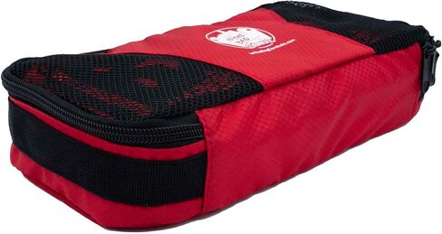 Cornhole Bag Pouch (Red Color) | Carry Case for 1 Set of 4 Cornhole Bags - Reusable Label - Mesh Ventilation in Saudi Arabia
