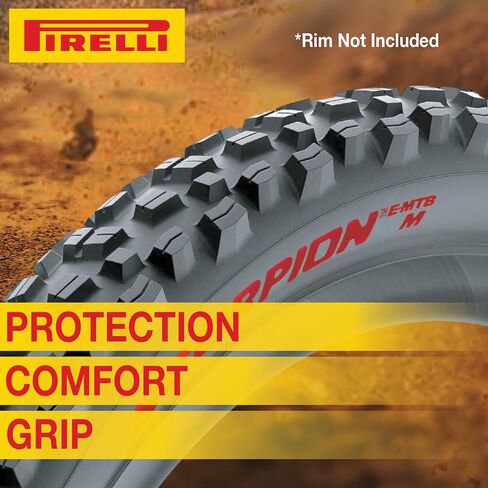 Pirelli Scorpion E-MTB M Red Color Edition Mountain Bicycle Tire 29x2.6 - Tubeless High-Performance Tear-Resistant E-MTB Tire for XC Racing, Trail & Enduro Riding in Saudi Arabia