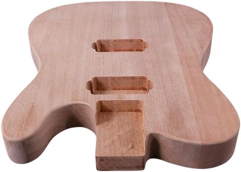 Unfinished Guitar Body TL-Style- Solid Mahogany with Flame Maple Veneer, H-H Pickup Routing, Repair/Replacement for Guitar Building Project in Saudi Arabia