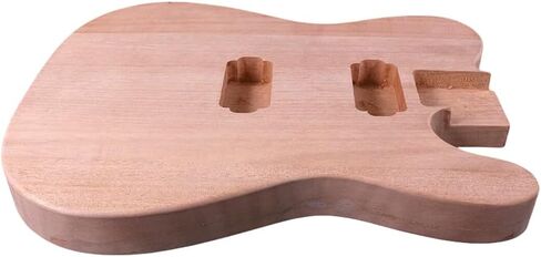 Unfinished Guitar Body TL-Style- Solid Mahogany with Flame Maple Veneer, H-H Pickup Routing, Repair/Replacement for Guitar Building Project in Saudi Arabia