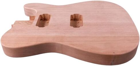 Unfinished Guitar Body TL-Style- Solid Mahogany with Flame Maple Veneer, H-H Pickup Routing, Repair/Replacement for Guitar Building Project in Saudi Arabia