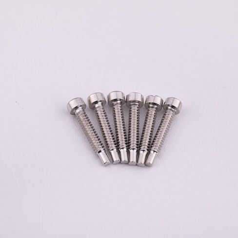 6Pcs M3×21mm Coarse Thread Dual Coil Humbucker Pickups Pole Screws Set Electric Guitar Accessories (Black) in Kuwait