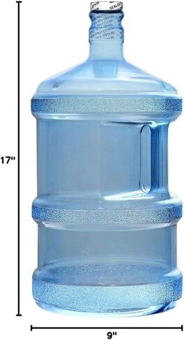 زجاجة مياه طويلة 3 جالون خالية من مادة BPA مع مقبض وغطاء 48 ملم إبريق مياه للشرب مصنوع في الولايات المتحدة الأمريكية in Kuwait