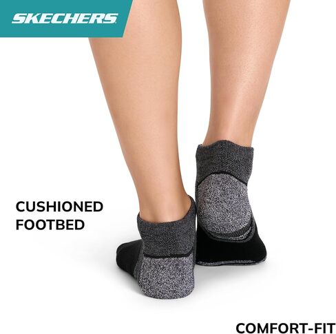 جوارب Skechers للسيدات مكونة من 3 قطع من جوارب الجولف منخفضة القطع، والتحكم في الرائحة وتهوية شبكية in Saudi Arabia