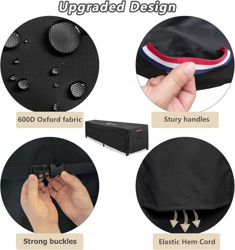 غطاء حماية مصلح، 600D عالي التحمل 100% أغطية مصلح البيلاتس المقاومة للماء لحماية المصلح، لـ 101 بوصة عرض × 31 بوصة عمق × 23 بوصة ارتفاع in Kuwait