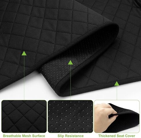 Golf Cart Seat Covers with Golf Towel , Golf Club Car seat Cover with 4 Side Pockets,100% Cotton Surface, Warm &Comfortable，Universal Fits for EZGO, Yamaha, Club Car and More 2 Person Seats (Black) in Saudi Arabia