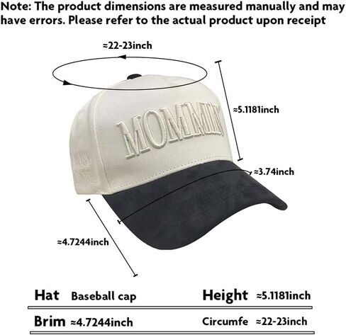 ​Mommin Women's Classic Baseball Cap, ​Mommin Trucker Hat for Women, Adjustable Metal Buckle,Gift for Moms​ in Saudi Arabia